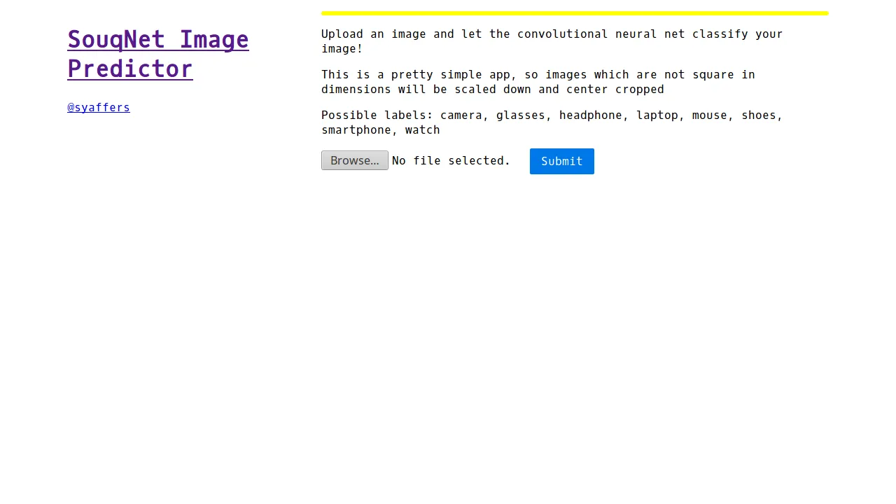 SouqNet with styling applied